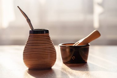 Materyal olarak Yerba mat.