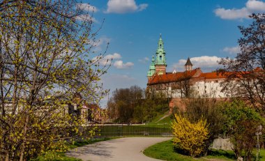 Wawel Kalesi, Krakow Polonya 'nın ünlü simgesi.. 