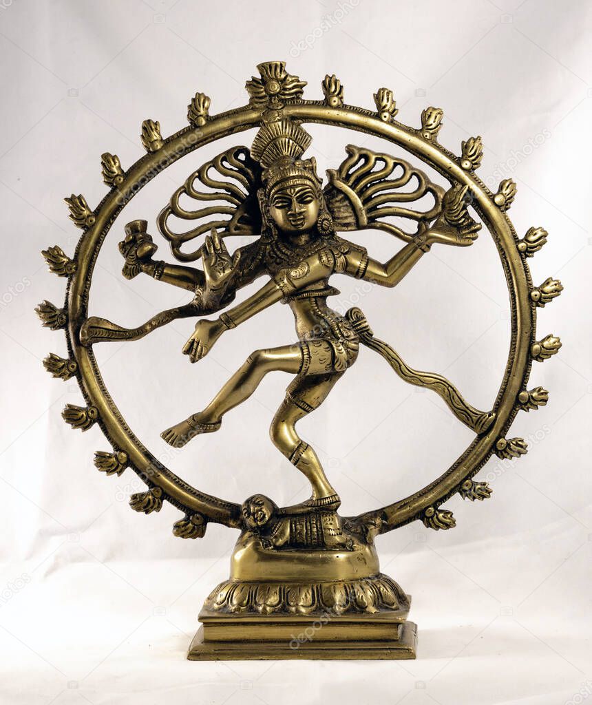 Bronze figurine in the form of Shiva dancing in the ring of lights
