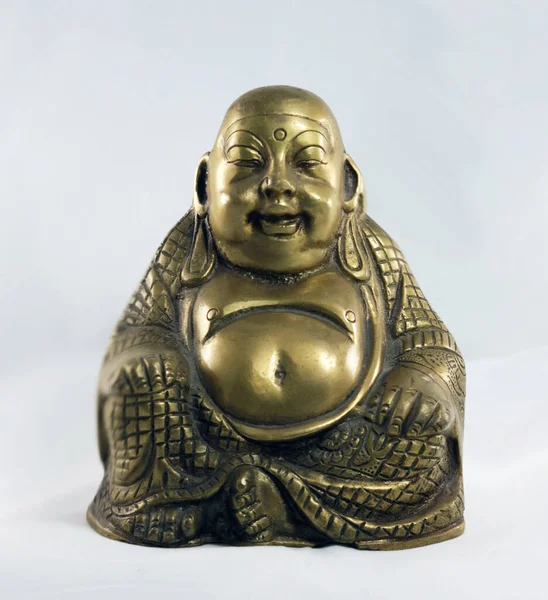 Buddhist Bronze Figurine Hotai High Quality Photo — Stock Photo, Image