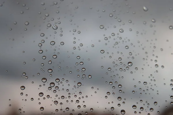 Genova Italy November 2021 Beautifull Macro Photography Drop Water Window — Stockfoto