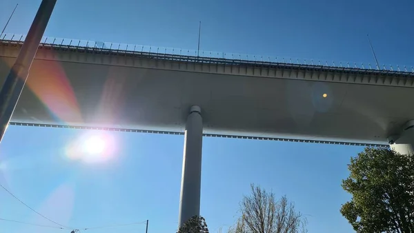 Gênes Italie Janvier 2022 Belle Viiew Nouveau Pont Gênes Froom — Photo