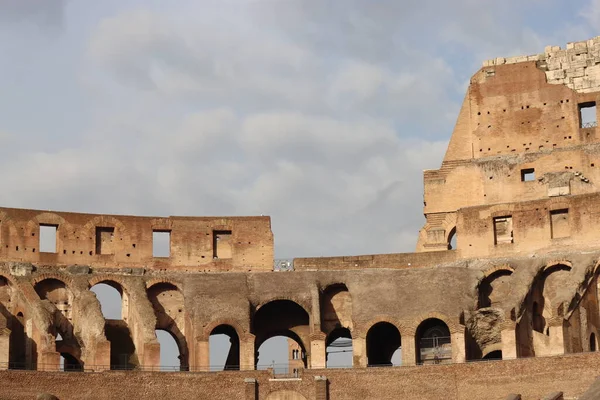 Rome Olaszország 2022 Február Panorámás Kilátás Colosseum Belsejére Rómában Olaszországban — Stock Fotó