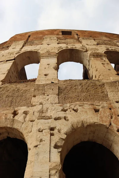 Řím Itálie Února 2022 Panoramatický Pohled Vnitřní Část Kolosea Italském — Stock fotografie