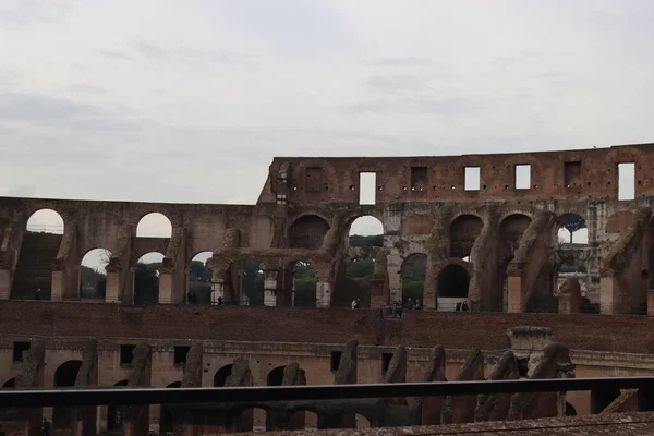 Rome Italie Février 2022 Vue Panoramique Partie Intérieure Colisée Dans — Photo