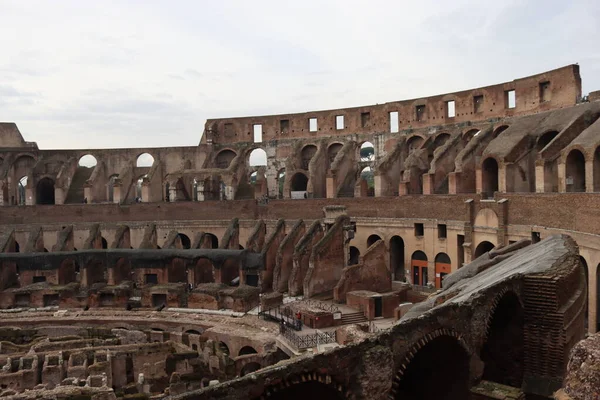 Rom Italien Februar 2022 Blick Ins Innere Des Kolosseums Rom — Stockfoto