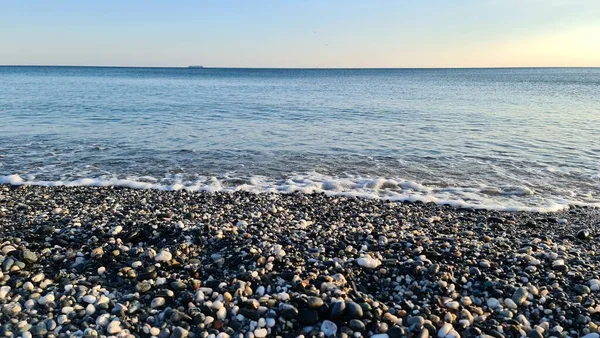Савона Италия Февраля 2022 Года Панорама Морского Заката Свет Над — стоковое фото