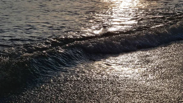 Σαβόνα Ιταλία Φεβρουαρίου 2022 Πανόραμα Του Ηλιοβασιλέματος Της Θάλασσας Φως — Φωτογραφία Αρχείου