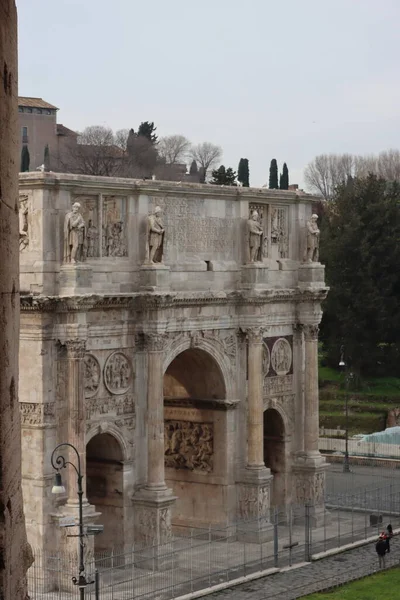 Roma Italia Febrero 2022 Vista Panorámica Del Interior Del Coliseo —  Fotos de Stock