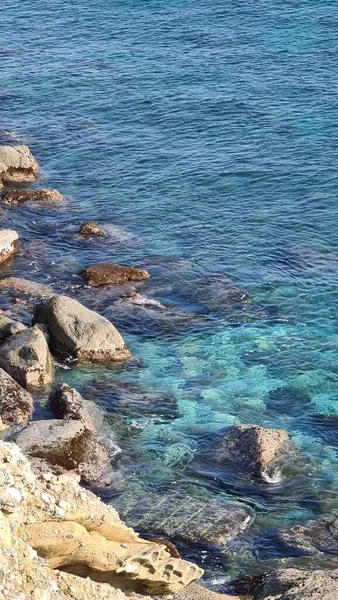 Savona Włochy Lutego 2022 Panorama Błękitnego Morza Światło Nad Wodą — Zdjęcie stockowe