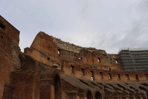 Rom Italien Februar 2022 Blick Ins Innere Des Kolosseums Rom — Stockfoto