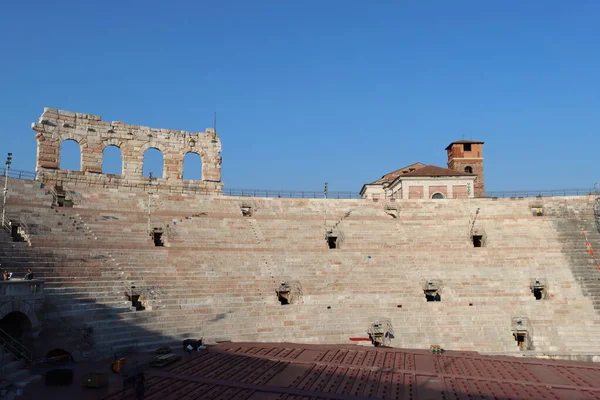 Verona Italiensk Mars 2022 Inne Arena Verona Antikkens Romerske Amfiteater – stockfoto