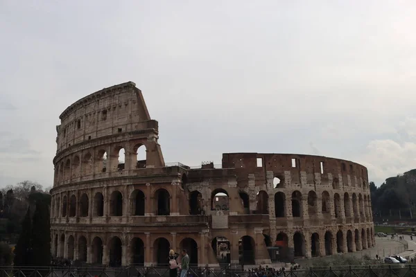 Rome Italy February 2022 Panoramic View Colosseum City Rome Italy — Foto Stock