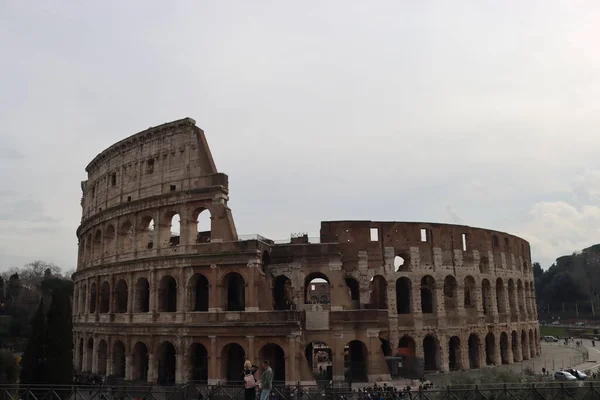 Rome Italie Février 2022 Vue Panoramique Autour Colisée Rome Italie — Photo