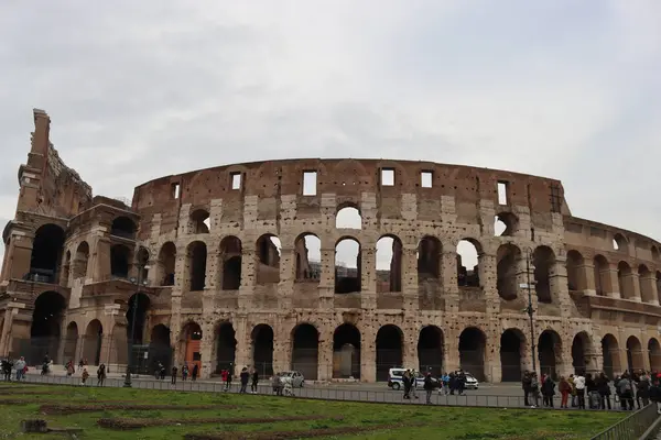 Rome Italy February 2022 Panoramic View Colosseum City Rome Italy — Fotografia de Stock