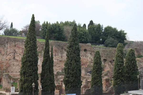 Rom Italien Februar 2022 Blick Auf Das Kolosseum Rom Italien — Stockfoto