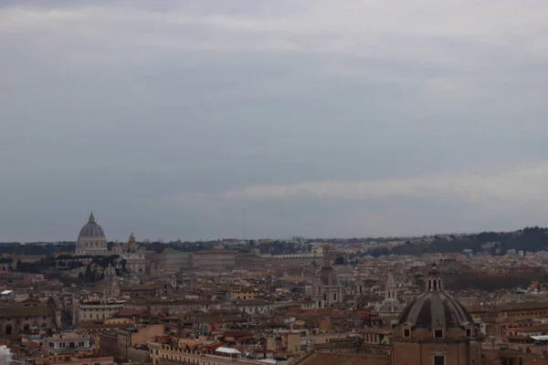 Rome Italy February 2022 Panoramic View Colosseum City Rome Italy — Foto Stock