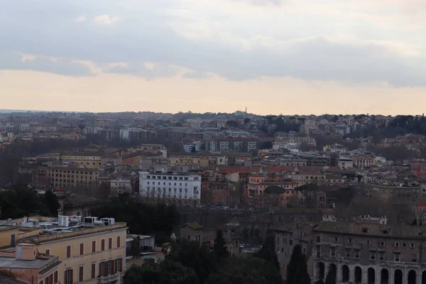 Roma Italia Febrero 2022 Vista Panorámica Alrededor Del Coliseo Roma —  Fotos de Stock
