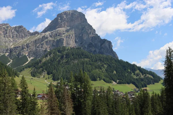 Coravara Italy July 2022 Italian Dolomites Small Village Corvara Summer — стокове фото