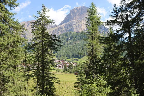 Coravara Italy July 2022 Italian Dolomites Small Village Corvara Summer — Foto Stock