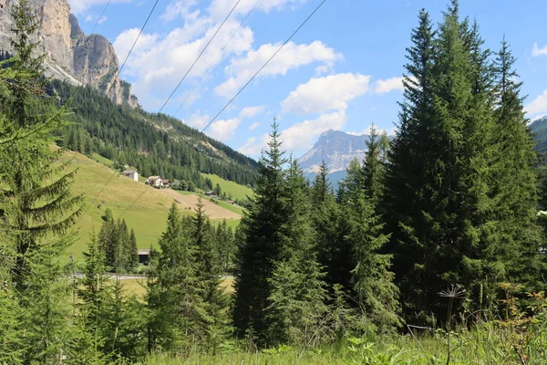 Coravara Italy July 2022 Italian Dolomites Small Village Corvara Summer — Fotografia de Stock