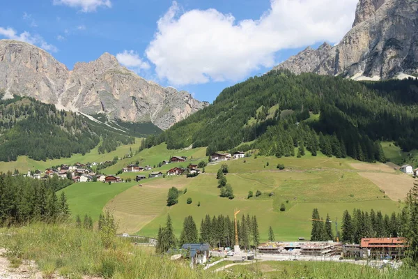 Coravara Italy July 2022 Italian Dolomites Small Village Corvara Summer — Fotografia de Stock