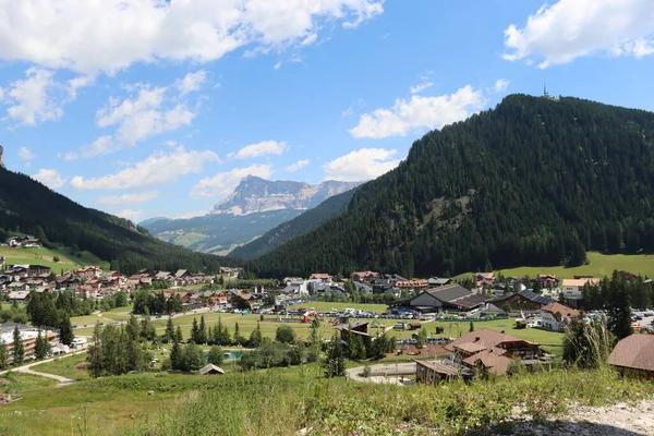 Coravara Italy July 2022 Italian Dolomites Small Village Corvara Summer — Zdjęcie stockowe