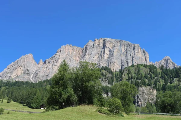 Coravara Italy July 2022 Italian Dolomites Small Village Corvara Summer — стоковое фото