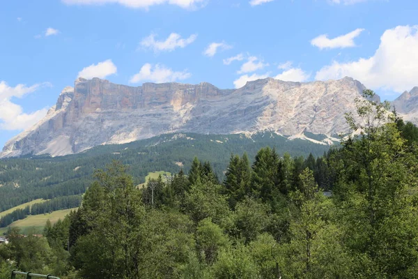 Coravara Italy July 2022 Italian Dolomites Small Village Corvara Summer — стоковое фото