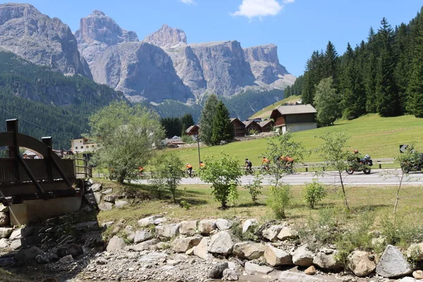 Coravara Italy July 2022 Italian Dolomites Small Village Corvara Summer — ストック写真