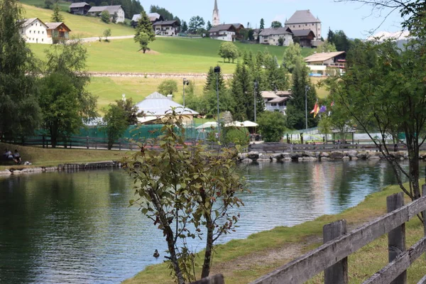 Coravara Italy July 2022 Italian Dolomites Small Village Corvara Summer —  Fotos de Stock