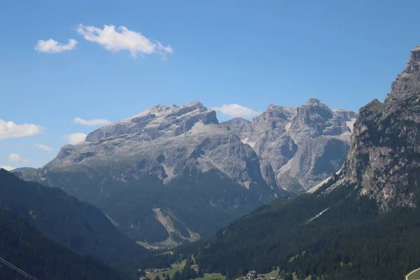 Val Badia Italy July 2022 Italian Dolomites Small Village Corvara — 图库照片