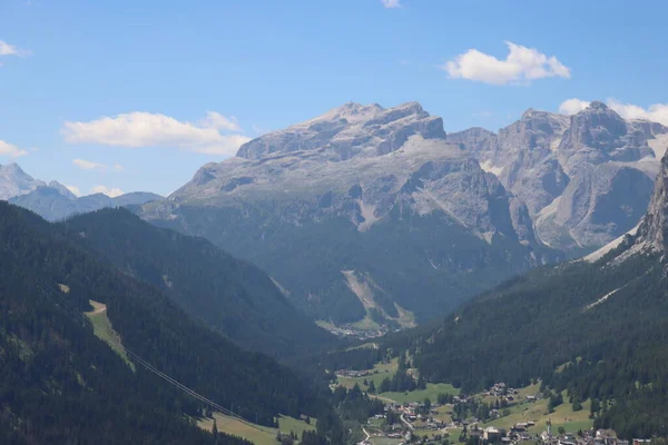 Val Badia Italy July 2022 Italian Dolomites Small Village Corvara — Fotografia de Stock