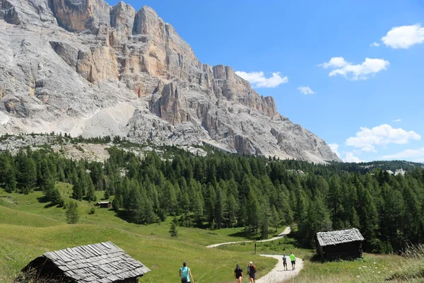 Val Badia Italy July 2022 Italian Dolomites Small Village Corvara — Stockfoto