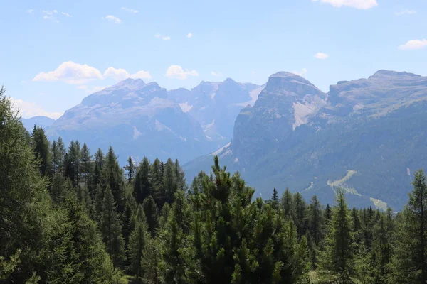Val Badia Italy July 2022 Italian Dolomites Small Village Corvara — Foto Stock