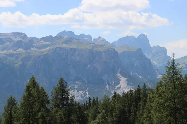 Val Badia Italy July 2022 Italian Dolomites Small Village Corvara — Fotografia de Stock