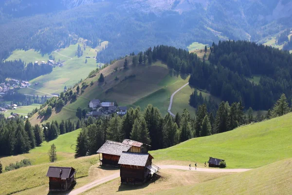 Val Badia Italy July 2022 Italian Dolomites Small Village Corvara — 스톡 사진