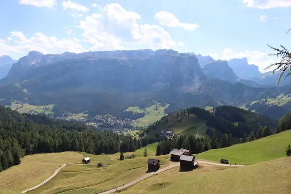 Val Badia Italy July 2022 Italian Dolomites Small Village Corvara — 图库照片