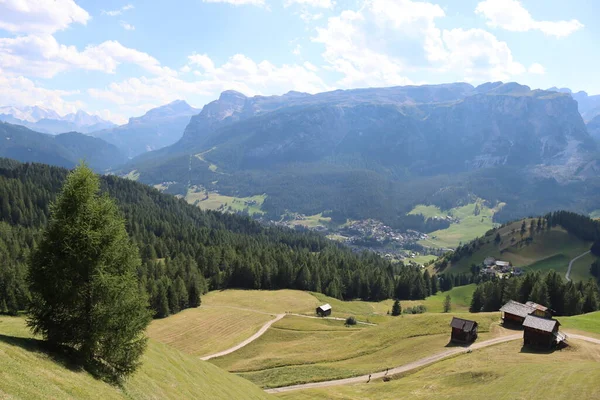 Val Badia Italy July 2022 Italian Dolomites Small Village Corvara — Fotografia de Stock