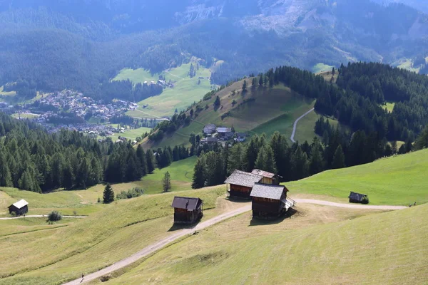 Val Badia Italy July 2022 Italian Dolomites Small Village Corvara — Fotografia de Stock