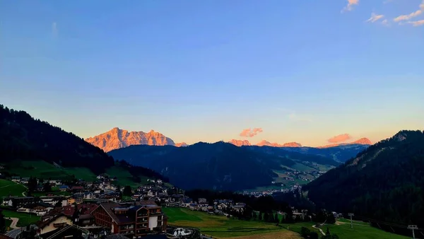 Val Badia Italy July 2022 Italian Dolomites Small Village Corvara — 스톡 사진