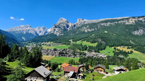 Val Badia Italy July 2022 Italian Dolomites Small Village Corvara — 스톡 사진