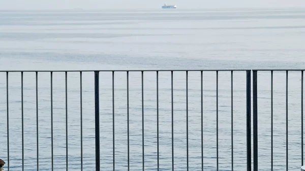 Gênova Itália Julho 2022 Panorama Mar Azul Luz Acima Água — Fotografia de Stock