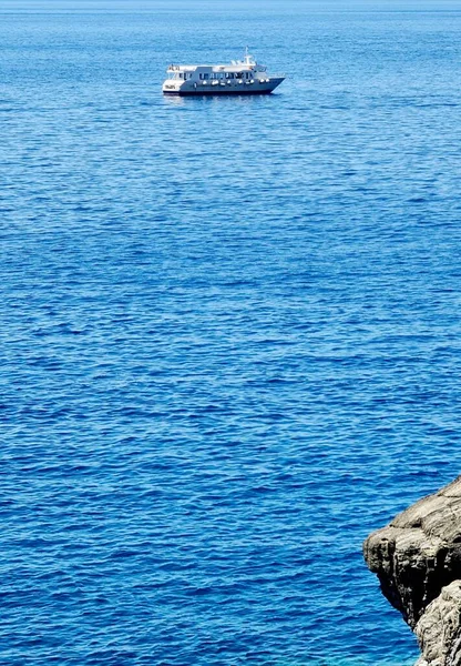 Genova Italia Luglio 2022 Panorama Del Mare Azzurro Luce Sopra — Foto Stock