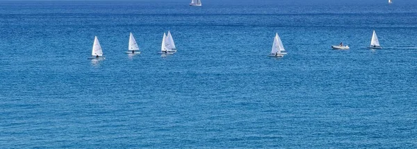 Genua Italien Juli 2022 Panorama Des Blauen Meeres Licht Über — Stockfoto