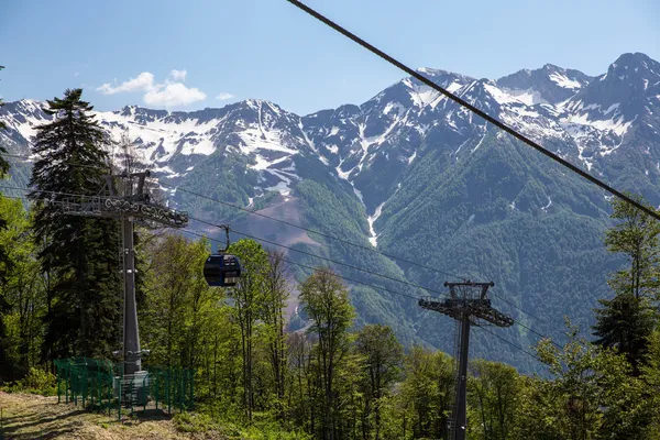 Beautiful Caucasus Mountains, Sochi, Russia. Krasnaya Polyana Ski Resort — Stock Photo, Image