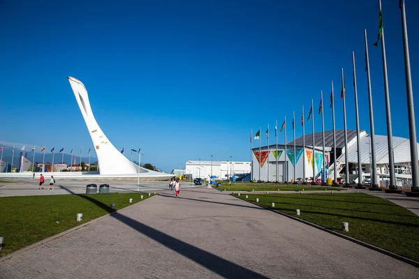 Parque Olímpico de Sochi, Juegos Olímpicos 2014, Rusia. Cool caliente tuyo — Foto de Stock