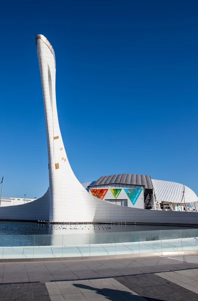 Soczi parku Olimpijskiego, Igrzyska Olimpijskie 2014, Federacja Rosyjska. spoko Gorąco pozdrawiam — Zdjęcie stockowe