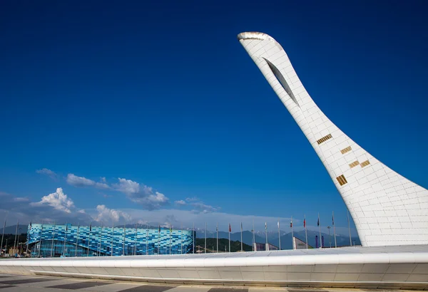 Олимпийский парк Сочи, Олимпийские игры 2014, Россия. Холодные горячие йогурты Стоковое Фото