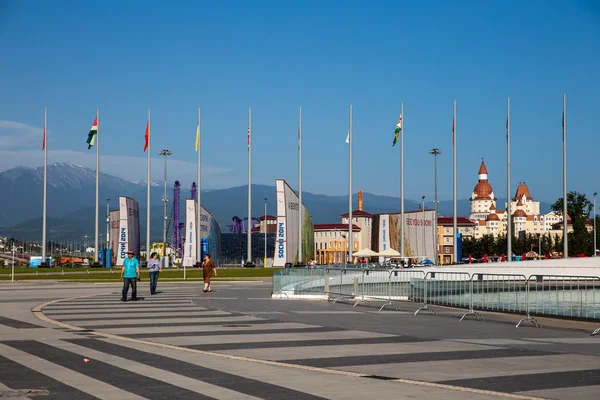 索契奥运会到 2014 年，俄罗斯奥林匹克公园。热酷你 图库图片